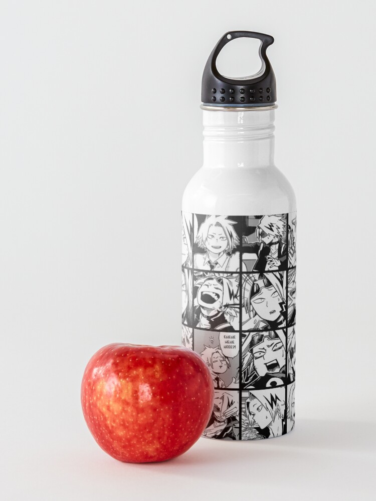 Alternate view of kaminari denki- manga black and white version Water Bottle