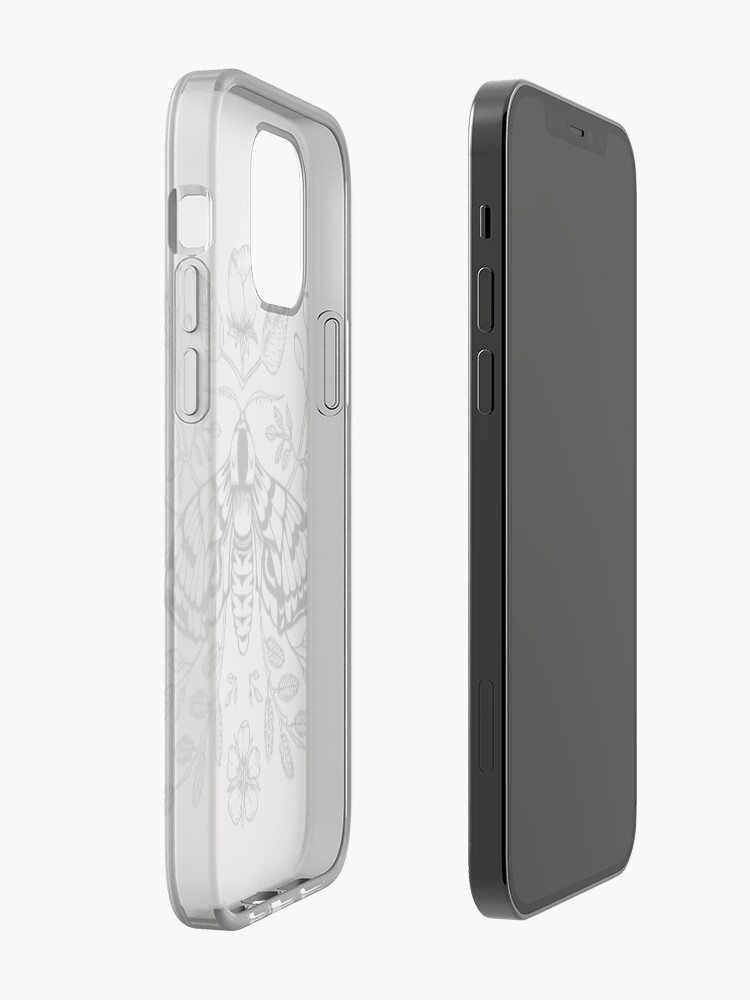 Alternate view of Black Moth with Berries and Rosehip iPhone Case