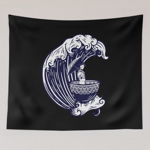 Item preview, Geisha with wave. designed and sold by emphatic.