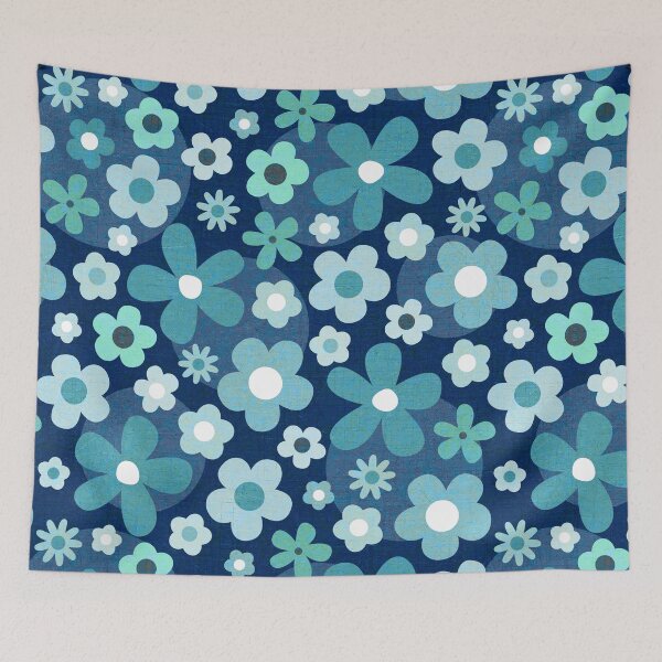 Item preview, Groovy Baby - Indigo and Aqua designed and sold by Daisy Beatrice.