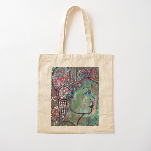She lived in her head Cotton Tote Bag