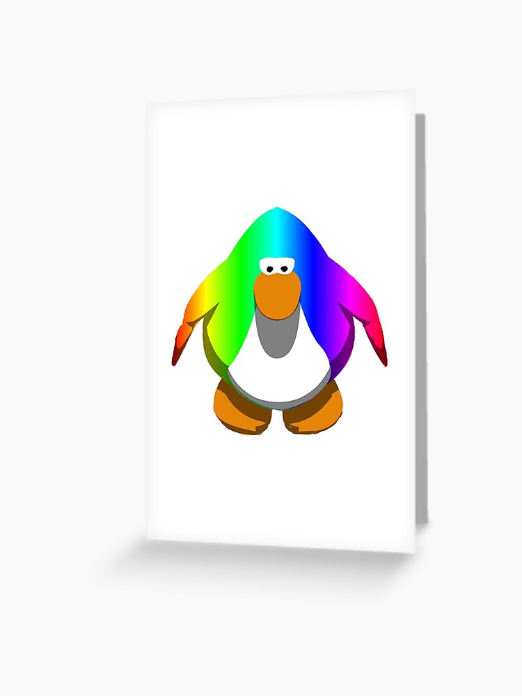 Club Penguin Blue Penguin Greeting Card for Sale by zabelzabel