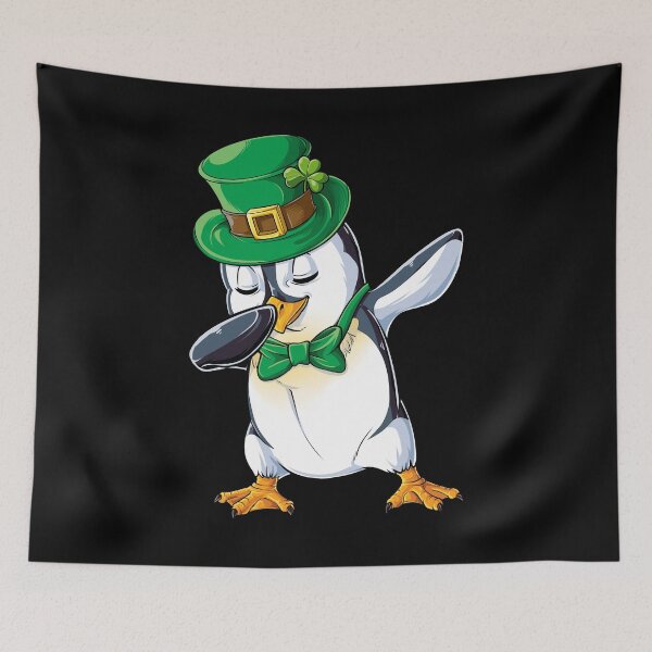 Item preview, Dabbing Penguin Leprechaun St Patricks Day T Shirt For Boys Girls Kids Men Women designed and sold by LiqueGifts.