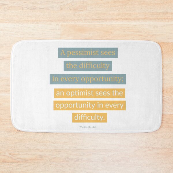 Item preview, Optimist Vs Pessimist Quote  designed and sold by OculusReparo.