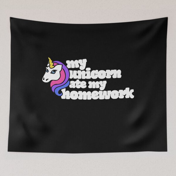 Item preview, My unicorn ate my homework designed and sold by FrictionMaxxing.