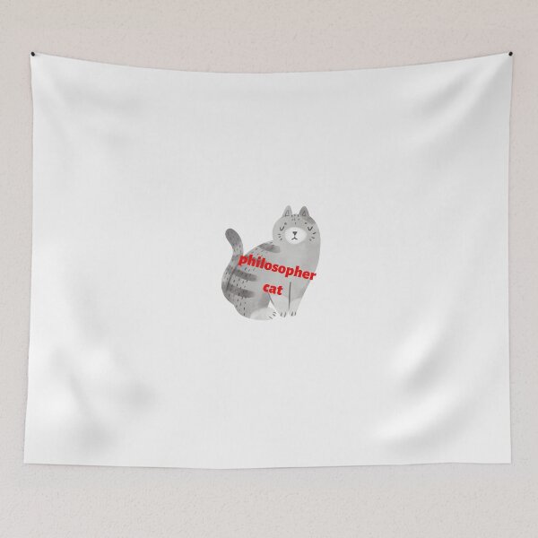 Item preview, cat philosopher  designed and sold by harry mac.