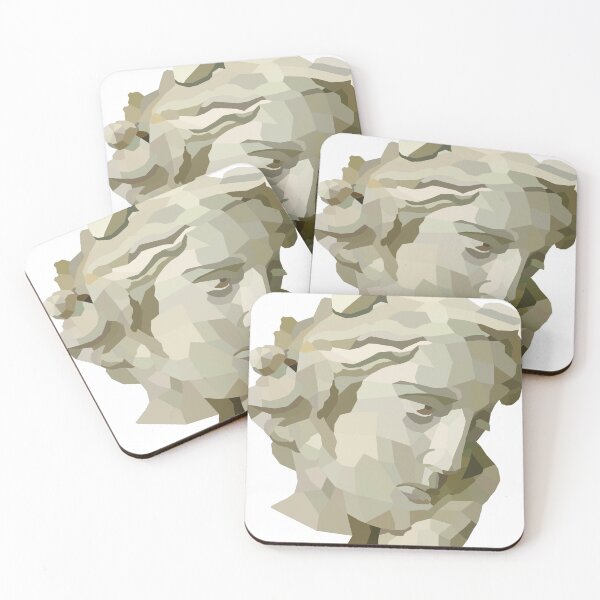 Item preview, Classic Greek Sculpture of a Woman Low Poly Graphic designed and sold by RosalieReeves.