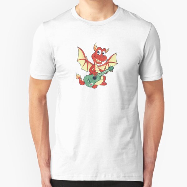 Ukulele Wales Dragon Uke Slim Fit T-Shirt