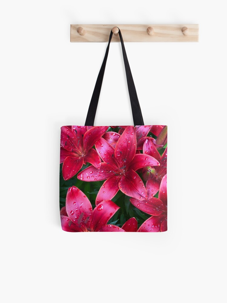 Thumbnail 1 of 2, Tote Bag, Raindrop Flowers designed and sold by KatieWagner29.