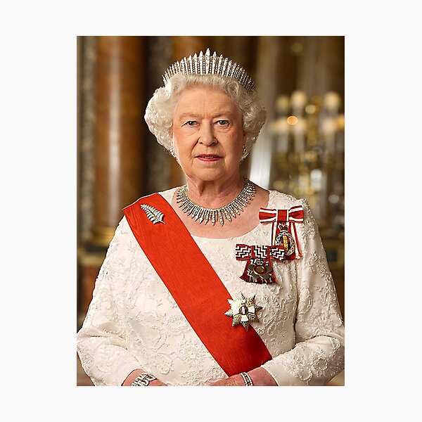 Queen Elizabeth Portrait Photographic Print
