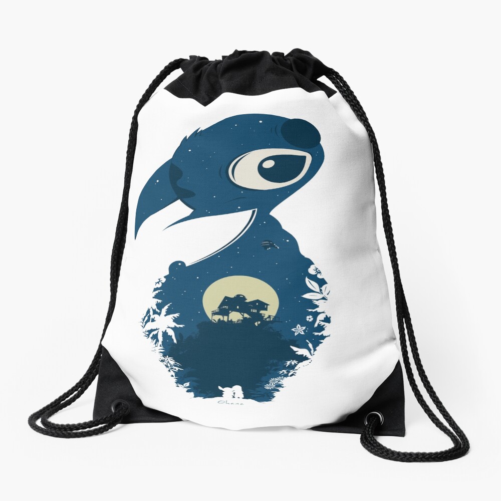 He Mele no Lilo Drawstring Bag
