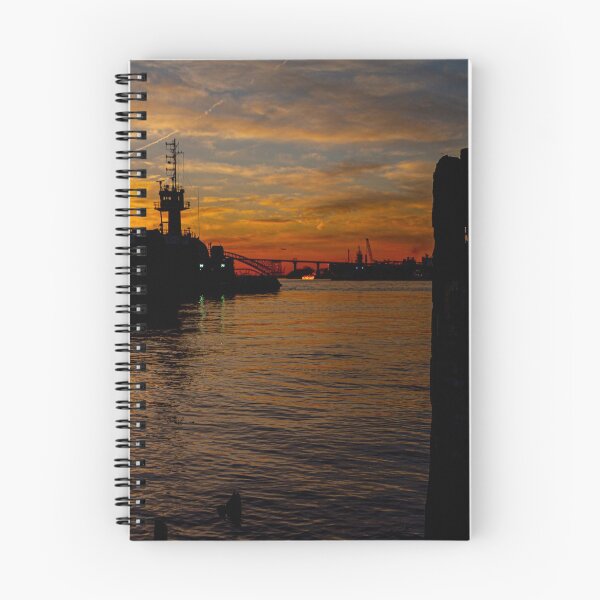 Item preview, Sun Setting on Tug Boats designed and sold by ShootFirstNYC.