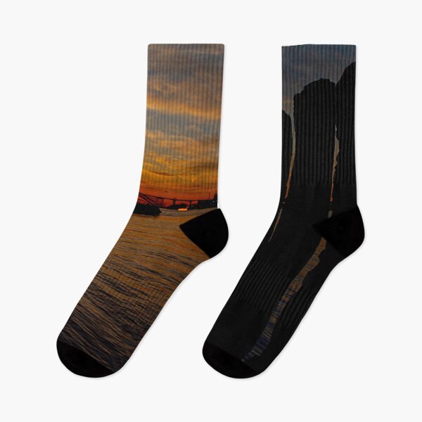 Item preview, Sun Setting on Tug Boats designed and sold by ShootFirstNYC.