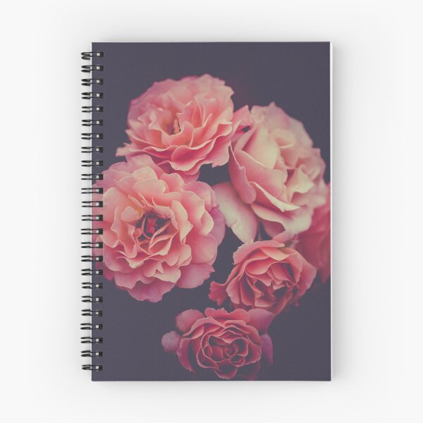 Aperçu de l'œuvre Roses roses sur fond noir créée et vendue par Emma Parrish.