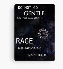 Dying Light Canvas Print
