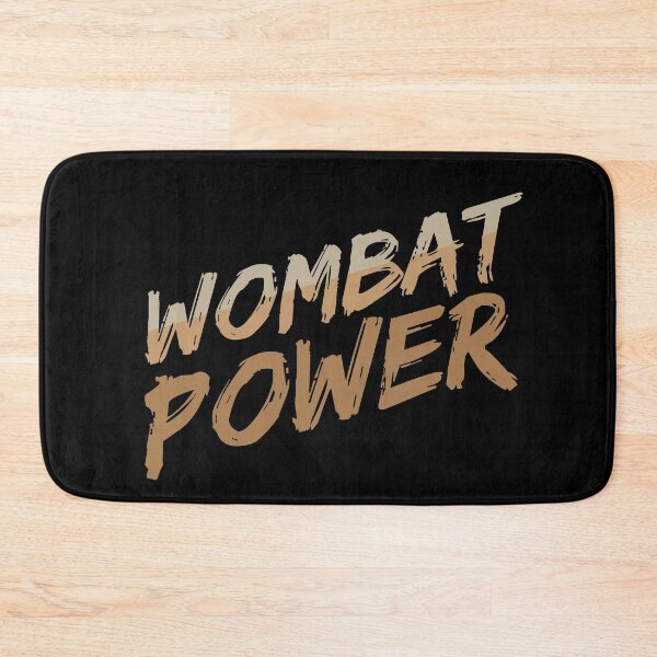 Item preview, Wombat Power Australia marsupial wild animal zoo designed and sold by MooonTees.