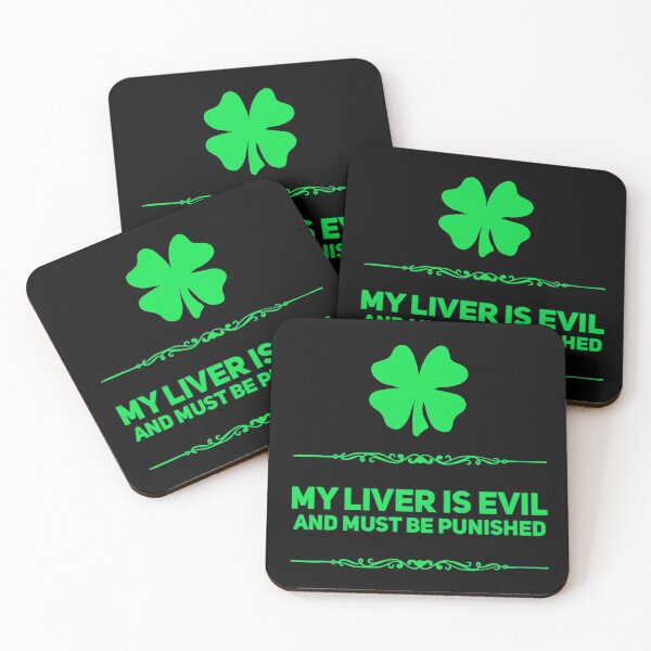Item preview, My Liver is Evil and Must Be Punished St Patricks day drinking shirt designed and sold by wdyoungblood.
