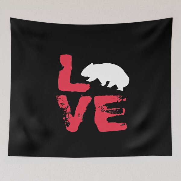 Item preview, Wombat Love Cute Australia wild animal wilderness designed and sold by MooonTees.