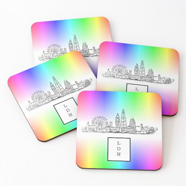 Item preview, London Cityscape Colourful Print designed and sold by RT-art.