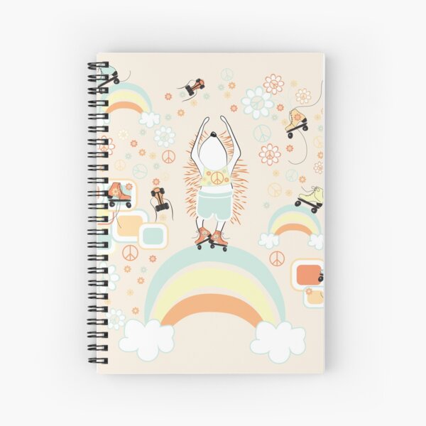 Floating on Rainbows Spiral Notebook
