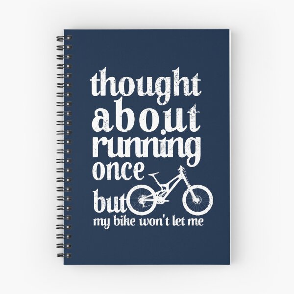Item preview, Thought About Running Once but My Mountain Bike Won't Let Me Cycling Cyclist Funny Tee designed and sold by trendyzcom.