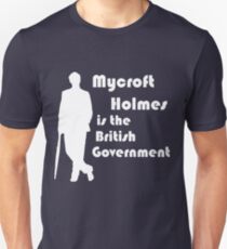 Mycroft Holmes, British Government (White) Unisex T-Shirt