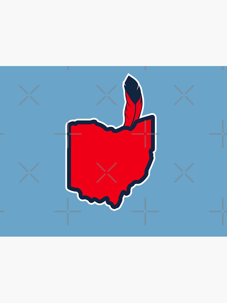 indian chief wahoo cleveland Sticker for Sale by conanflore