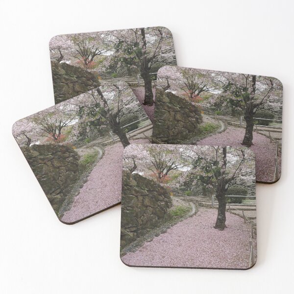 Item preview, Sakura covered path in Himeji Japan designed and sold by cuisinecat2.