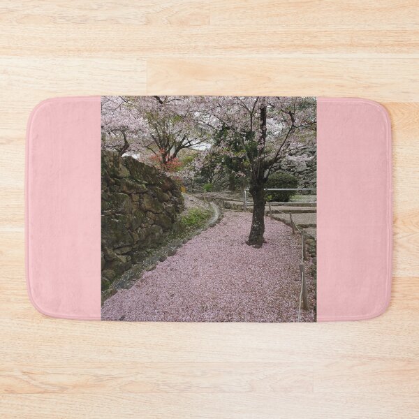 Item preview, Sakura covered path in Himeji Japan designed and sold by cuisinecat2.