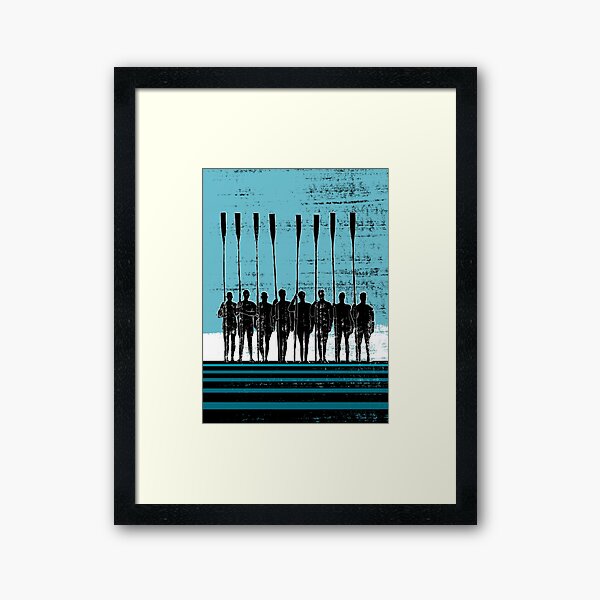 Item preview, Rowing Crew in Black and Blue designed and sold by Tam-Ara.