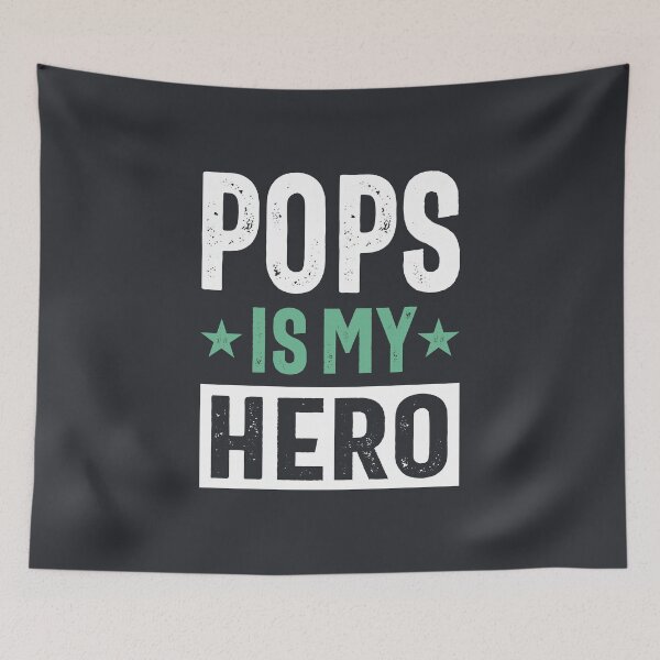 Item preview, Mens Pops Is My Hero Dad Grandpa Gift designed and sold by cidolopez.