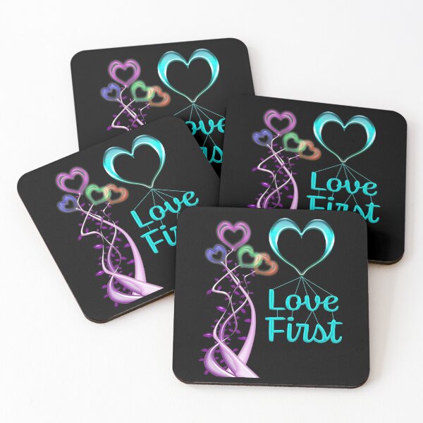 Item preview, Beautiful illustration saying Love First with transparent background designed and sold by With My Hands By K.