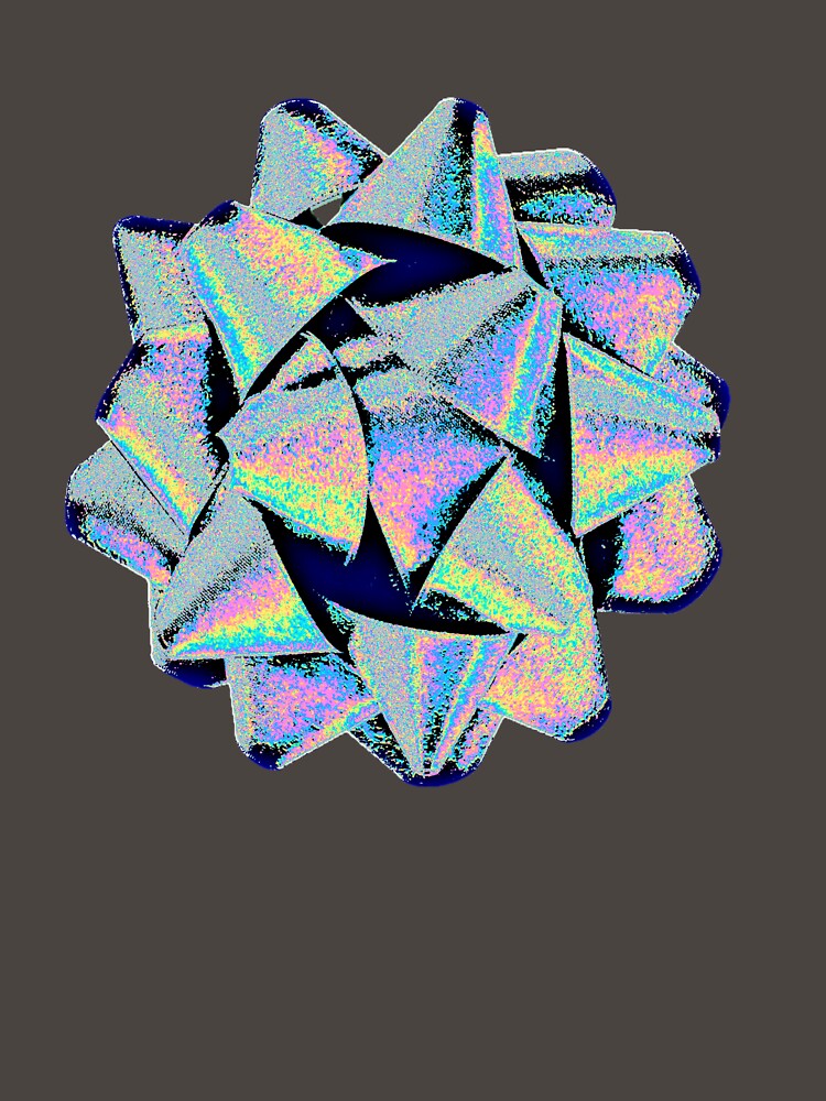 Thumbnail 7 of 7, Classic T-Shirt, Silver Holographic Bow designed and sold by dinaaaaaah.