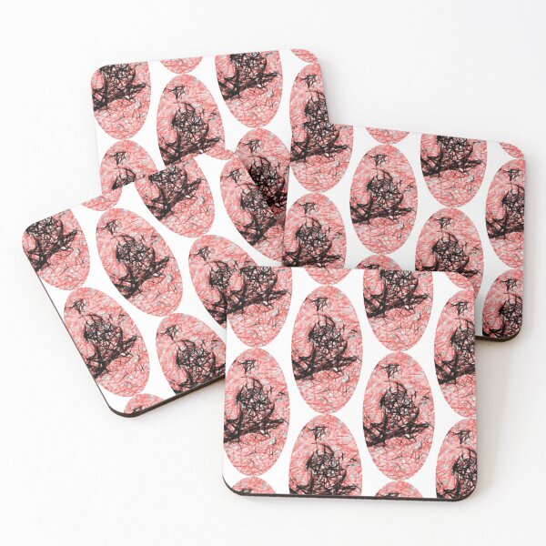 Item preview, Red Scratched Oblong designed and sold by Hazel Meades.