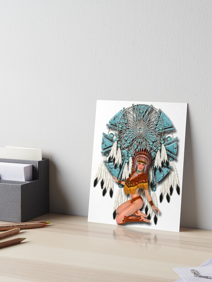 Native American Indian Animal Dream Catcher Wall Picture 8x10 Art Print