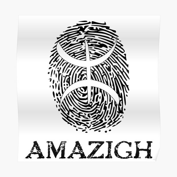 Empreinte digitale amazigh Poster