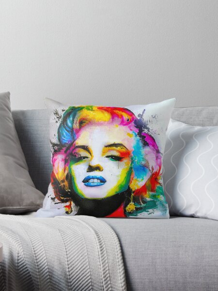 Aperçu de l'œuvre Conception artistique colorée de Marilyn Monroe - Star de cinéma classique créée et vendue par MindChirp.