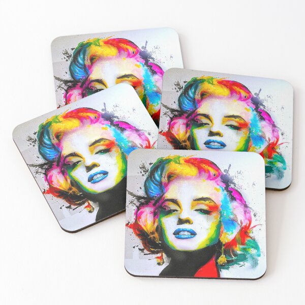 Aperçu de l'œuvre Conception artistique colorée de Marilyn Monroe - Star de cinéma classique créée et vendue par MindChirp.
