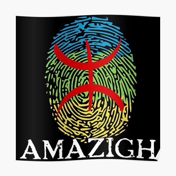 Empreinte digitale amazigh Poster