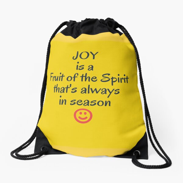 Joy in all season Drawstring Bag