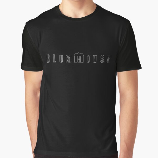 Vista previa del artículo con la obra «Logotipo completo de Blumhouse - Esquema», diseñado y vendido por random-created.