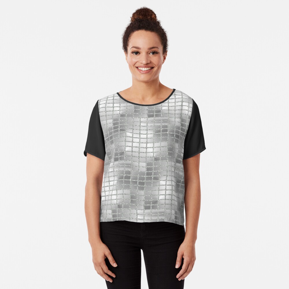 Mirror Ball Chiffon Top