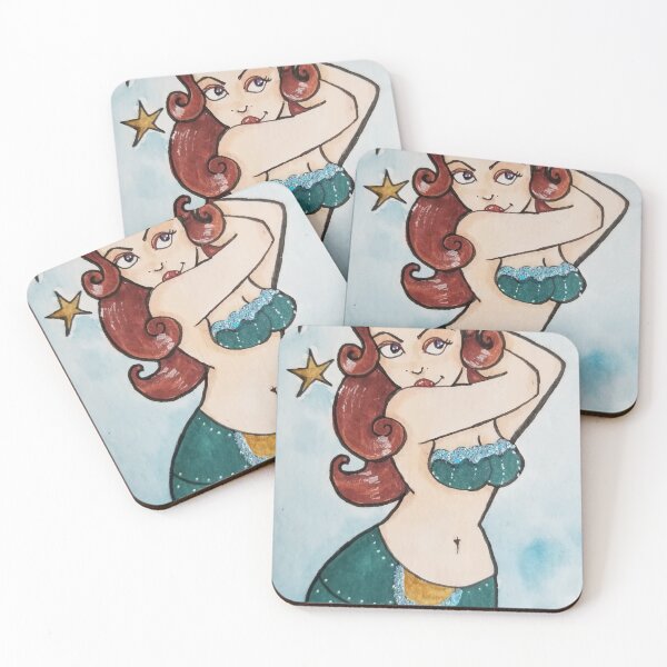 Item preview, Pin Up Mermaid designed and sold by Starfire Art.