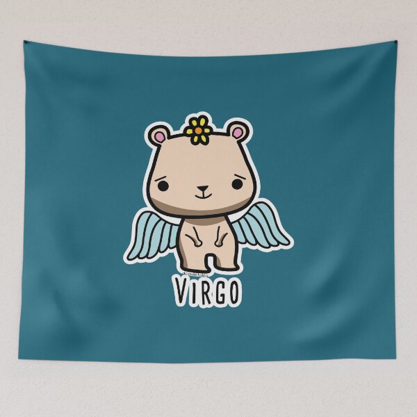 Item preview, Virgo zodiac teddy bear T-shirt designed and sold by doodletales.