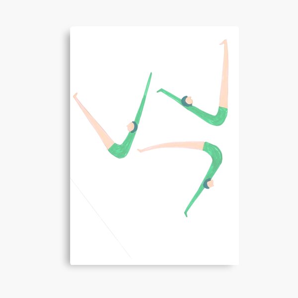 Gymnast retro style Canvas Print