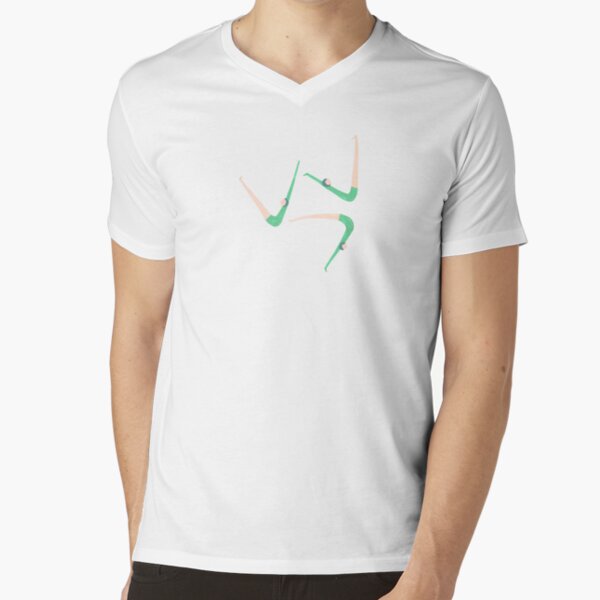Gymnast retro style V-Neck T-Shirt