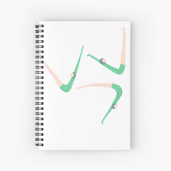 Gymnast retro style Spiral Notebook
