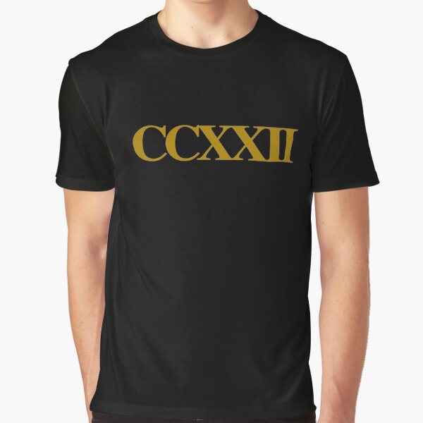 222 Angel number Roman Numbers Graphic T-Shirt