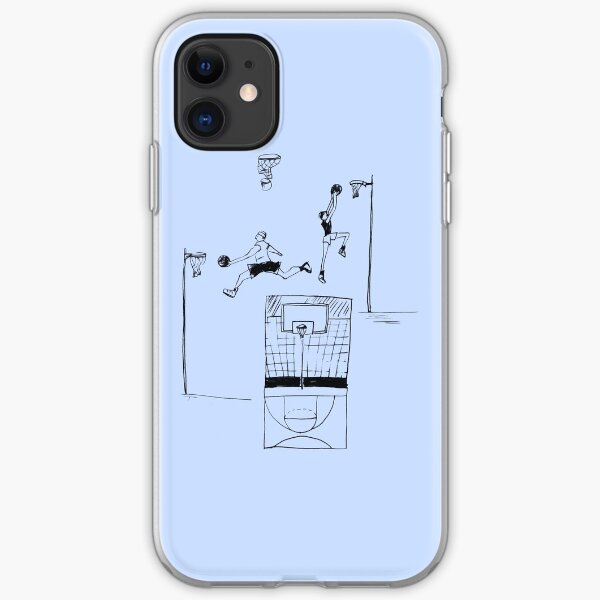 Basketball retro sketch iPhone Soft Case