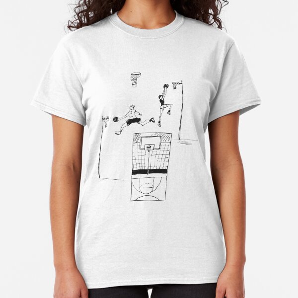 Basketball retro sketch Classic T-Shirt